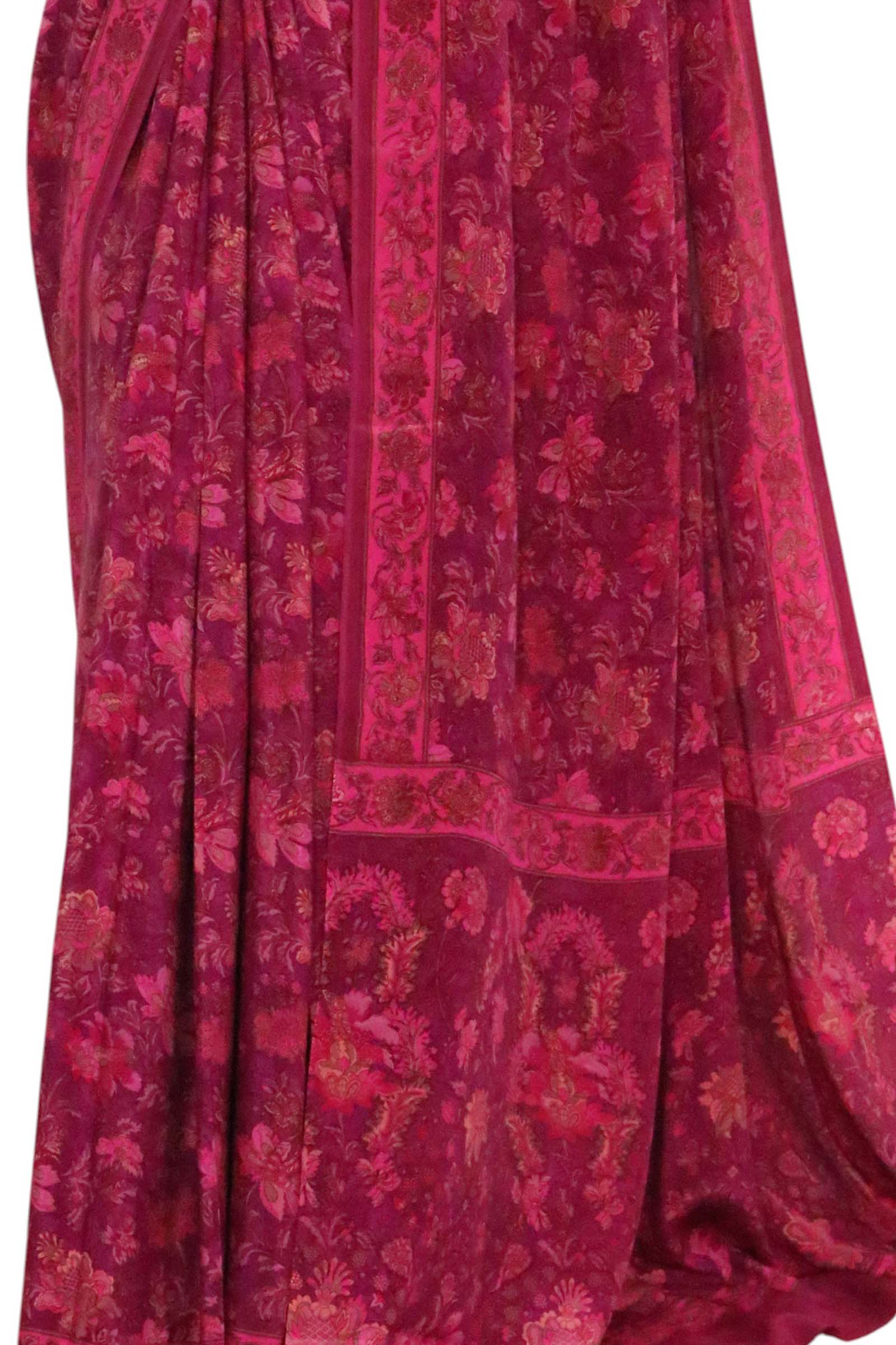 Floral  Pure Crepe Silk Saree AL203248